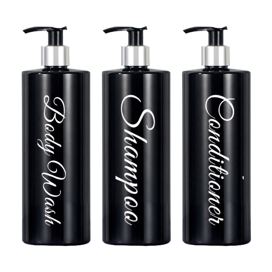 Empty Shampoo Conditioner Body Wash Dispenser Bottle for Hotel Bathroom ...