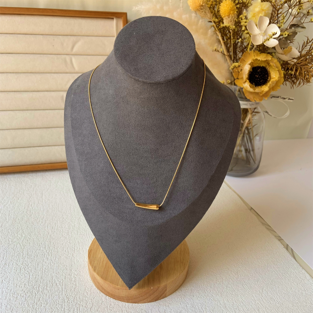 Miss Can t Miss X082 Vintage 18K Gold Necklace For Couple Non Tarnish Stainless Steel Necklace Chain For Women and Men Necklace