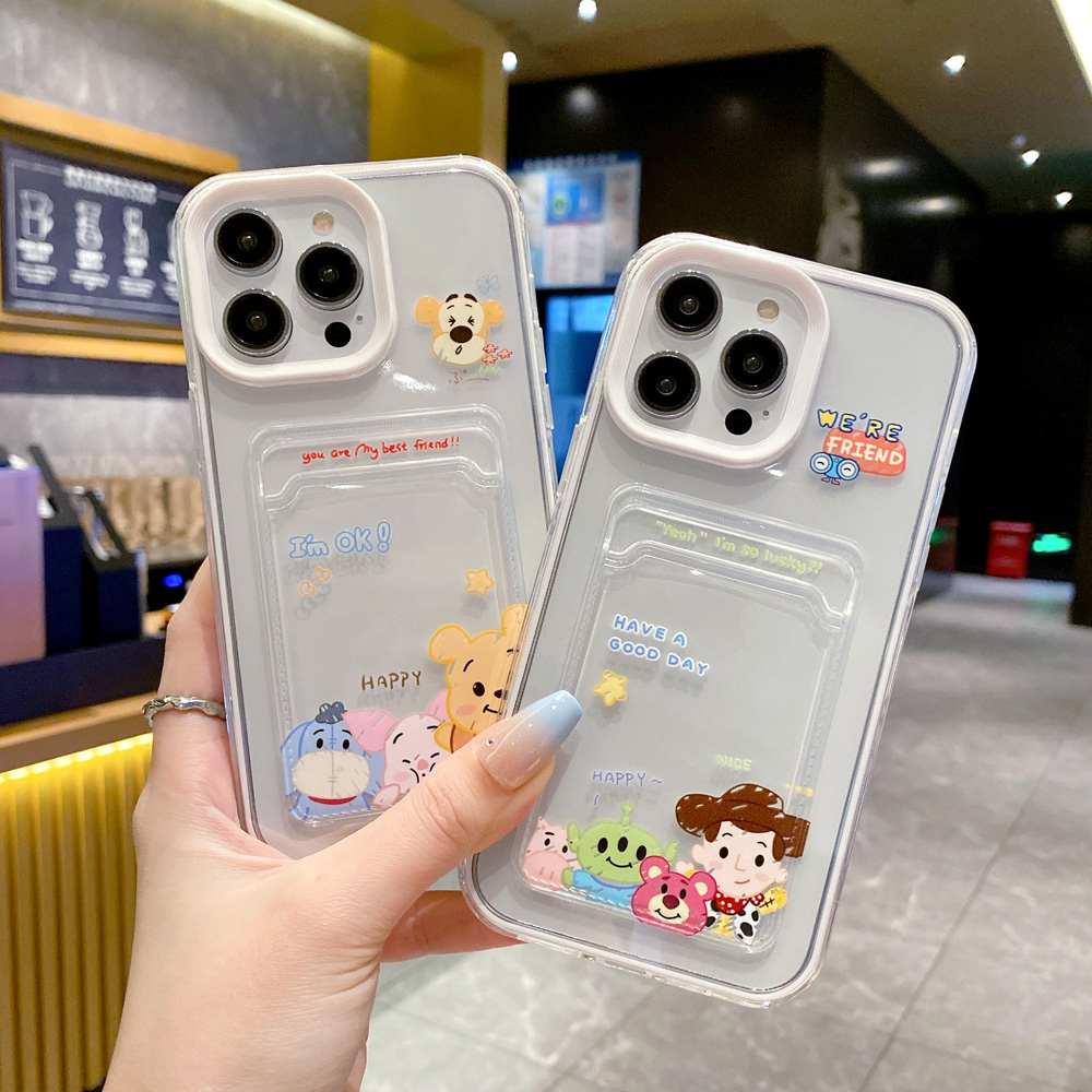 For Iphone 14 13 12 11 pro 7 8 6 6s x xr xs max Houdi vini Bear 3 in 1 ...