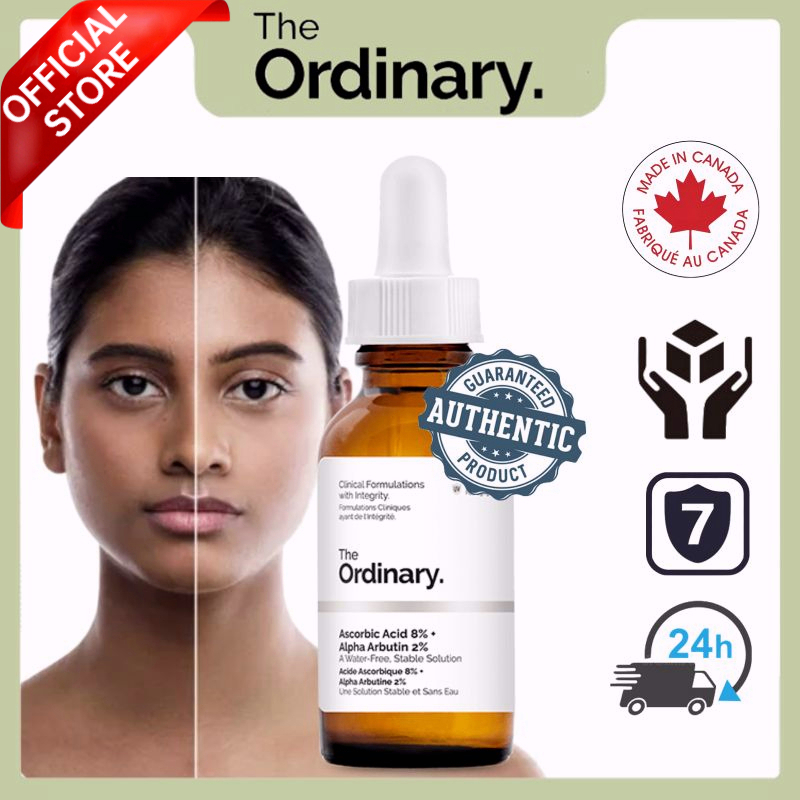 The Ordinary Ascorbic Acid 8% + Alpha Arbutin 2% | Vitamin C Serum 30ml ...