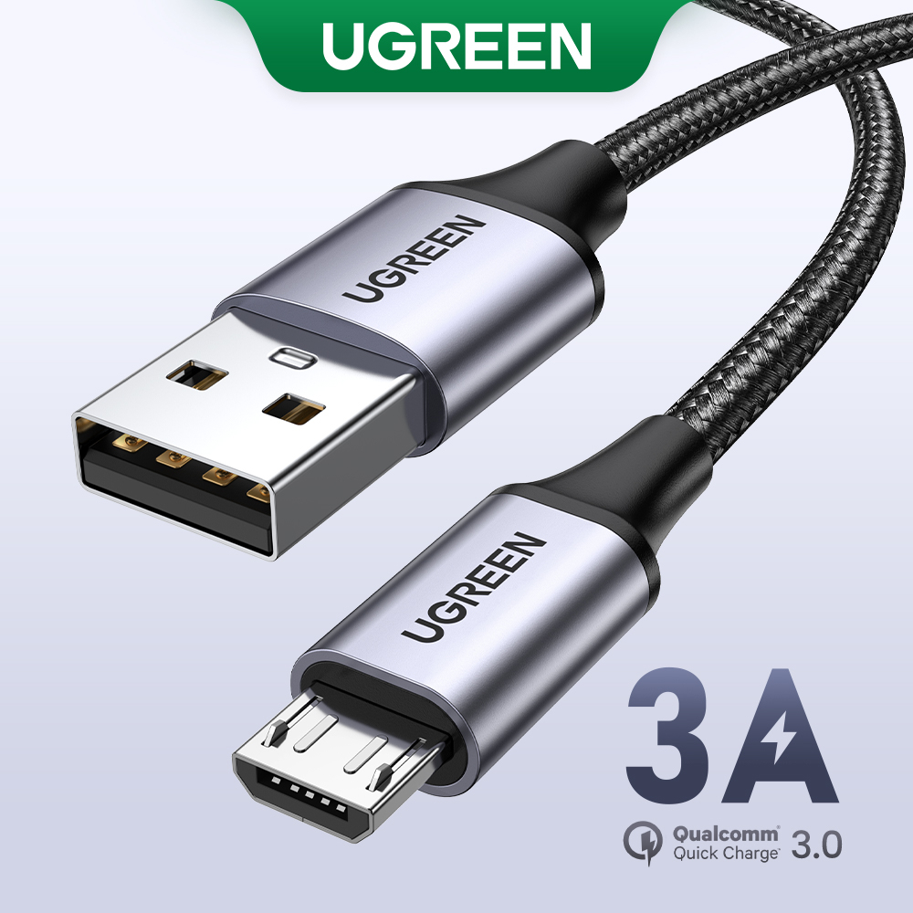 Ugreen Micro USB Cable 3A Nylon Fast Charging USB Cable for Samsung