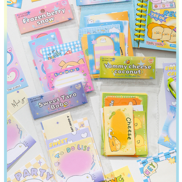 Ohaya | Berry Snow Jelly | 50 Sheets ins Note Paper Handbook Diary ...