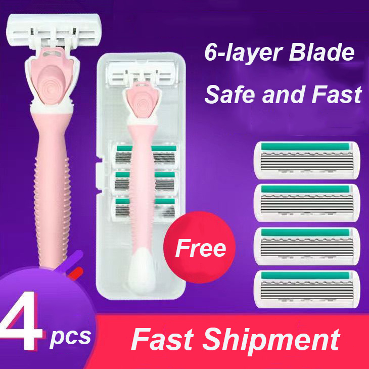 Women's Body Shaving Razor Smooth and Safe with 6-layer Blade ...