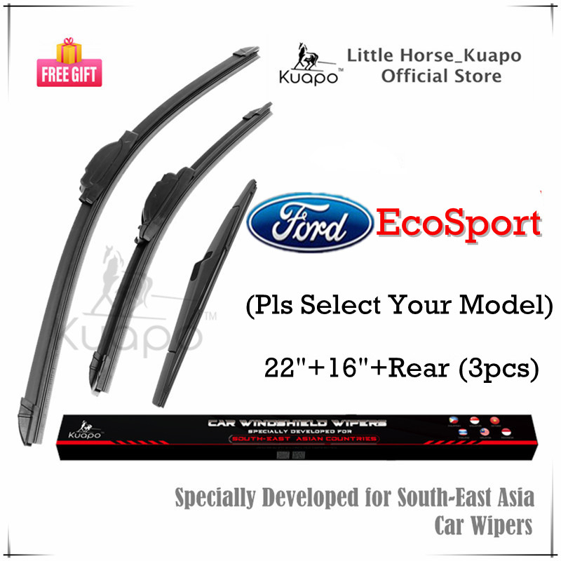 (Front+Rear 3pcs) Ford EcoSport Wiper Blade Set for (Select Your Model