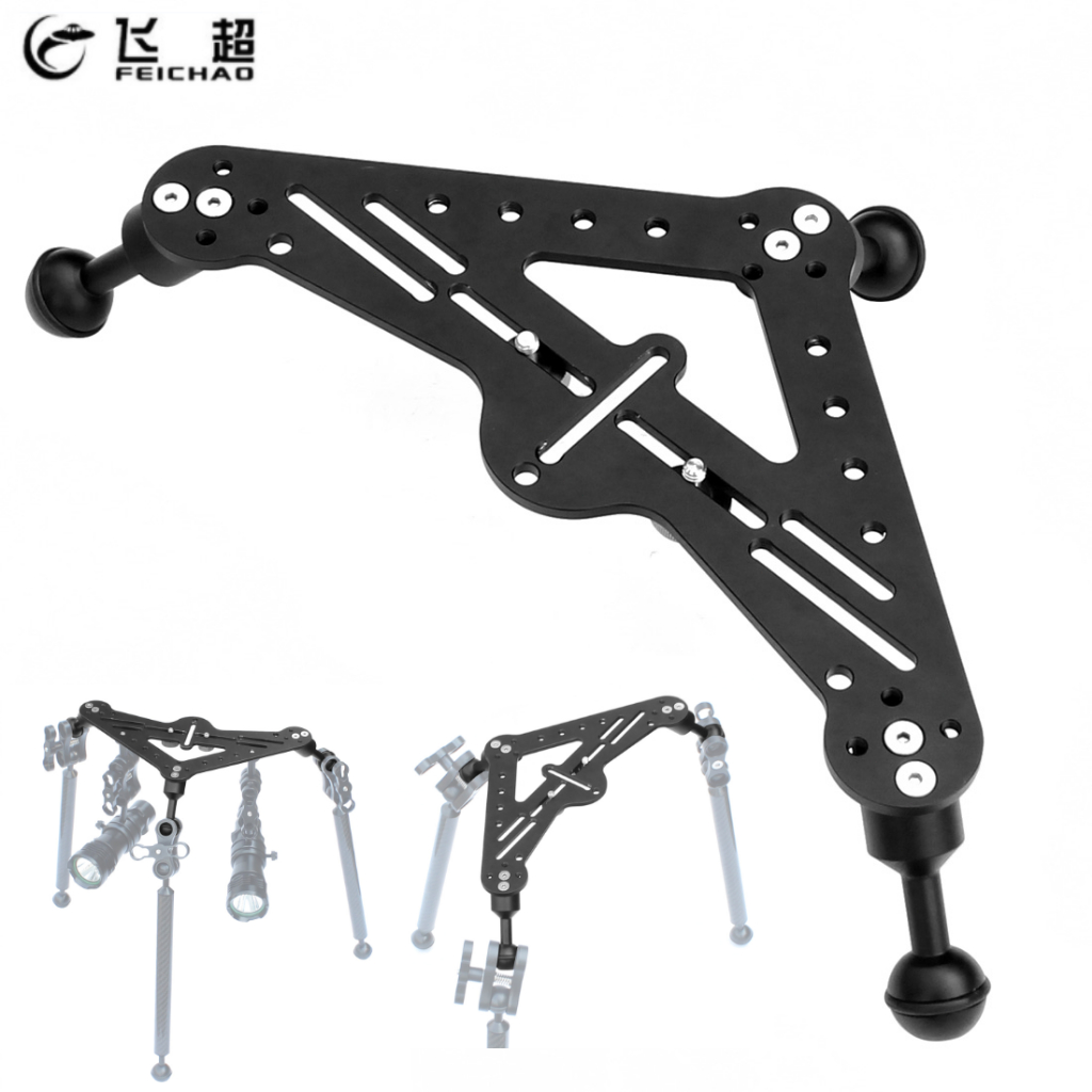 FEICHAO Triangular Gimbal Rig Aluminum Diving Tray DSLR Camera Mount ...