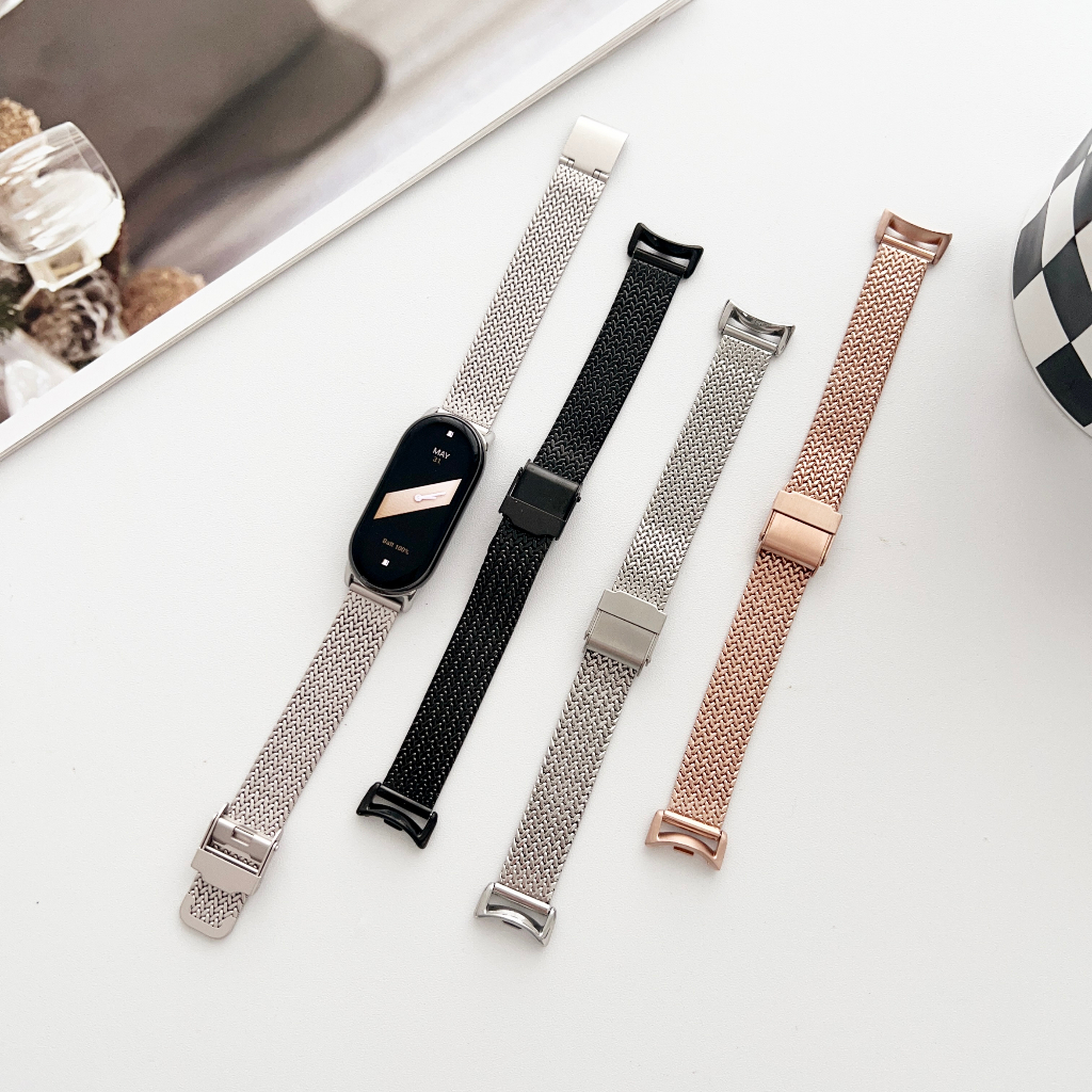 For Xiaomi Mi Band 8 Pro/7 Pro Milanese Watch Band Magnetic Metal Strap  Bracelet