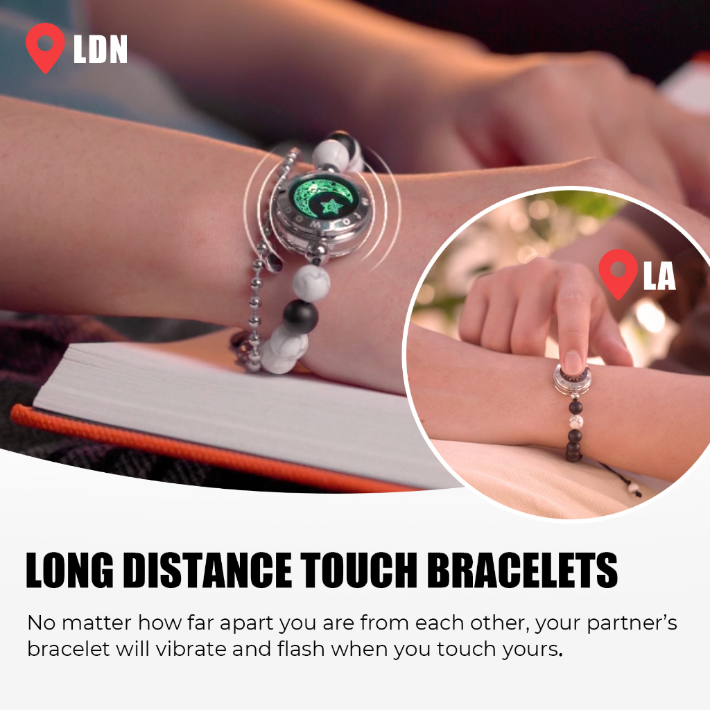 TOTWOO Long Distance Touch Bracelets for Couple Shopee Philippines