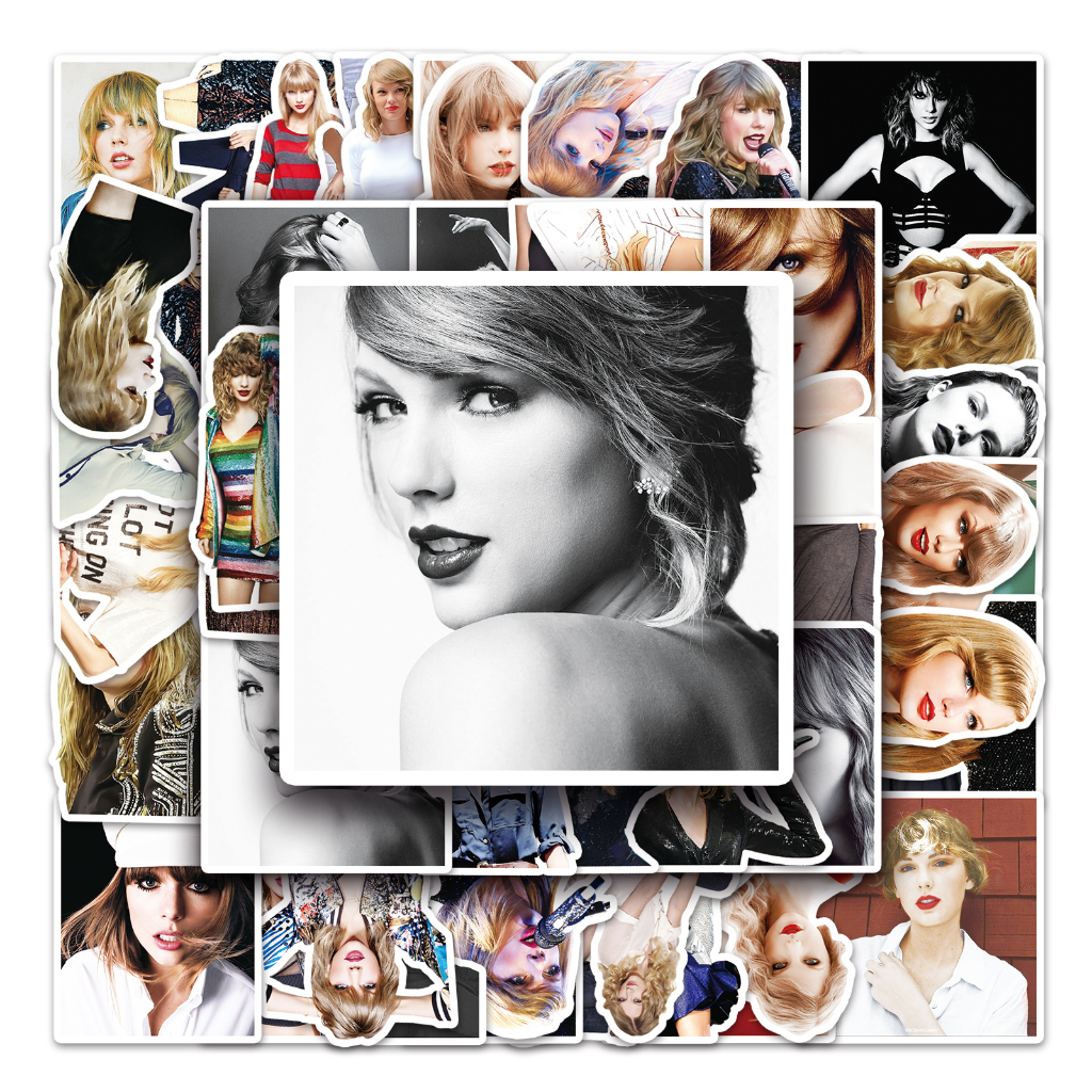 50pcs Taylor Swift stickers waterproof stickers DIY water bottle stickers guitar stickers laptop