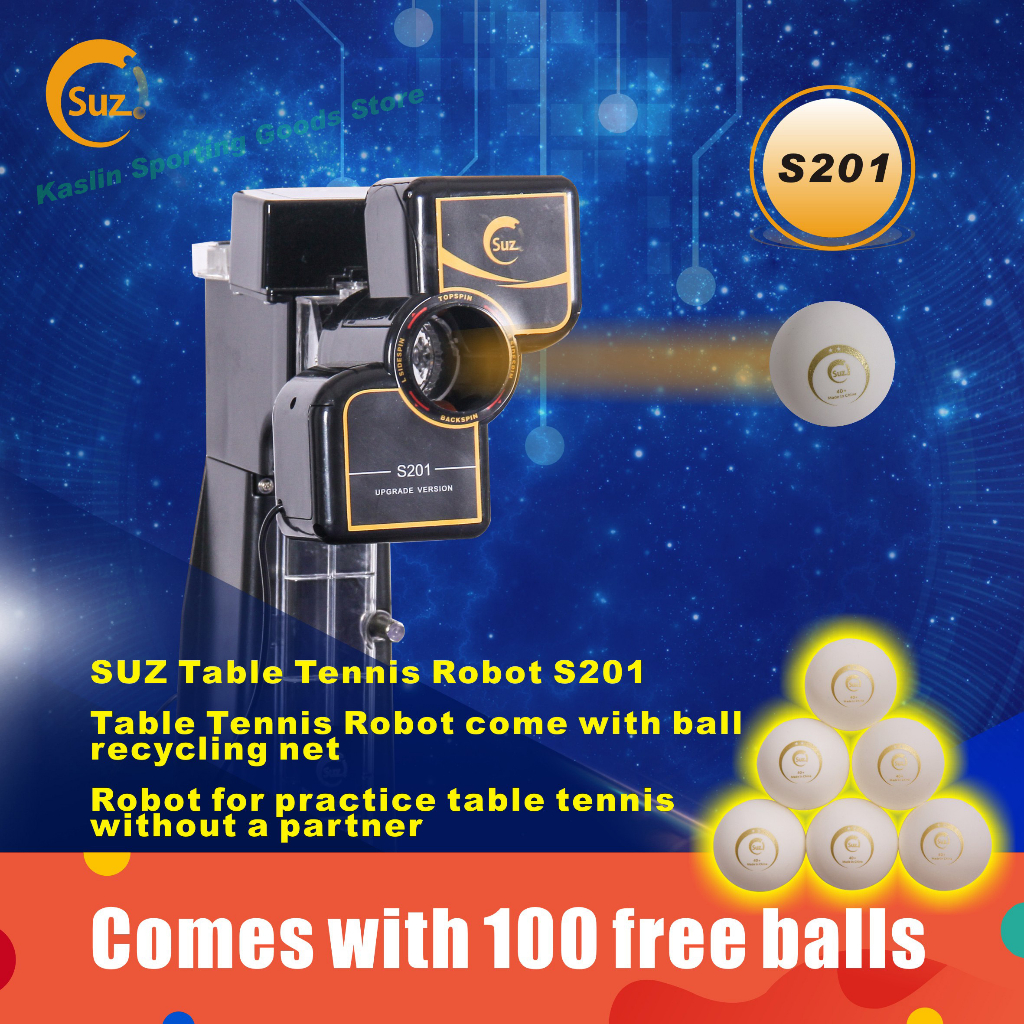 SUZS201 table tennis robot, automatic table tennis ball machine