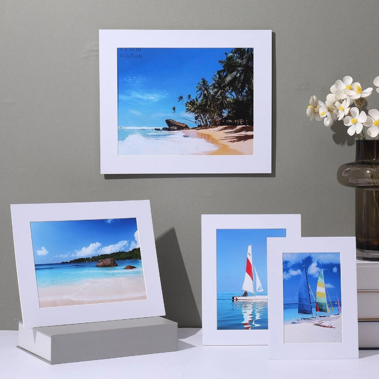 Paper Photo Frame Minimalist Home Decor White Picture Frame 4R/5R/6R/8R ...