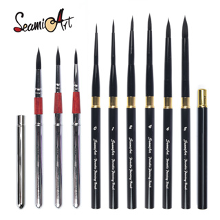 Fuumuui Sable Travel Watercolor Brushes, 6pcs Professional