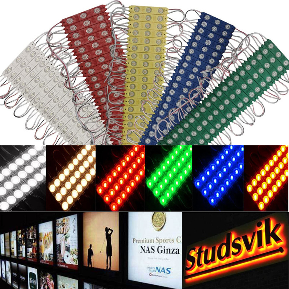 DC12V LED Module for Indoor Outdoor Advertisement Decoration White Blue ...