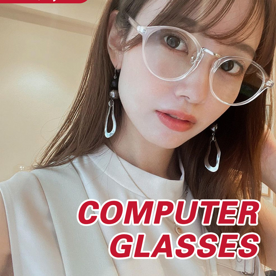 Cyxus Anti Blue Light Computer Glasses For Anti Eyestrain Uv400 Blue Light Blocking Retro Round 7886