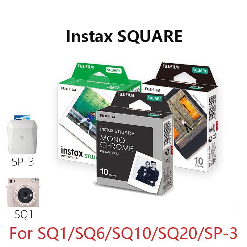 Instax Square Film White/rainbow/black/b&w Edge Photo Paper For Fujifilm Instax  Sq6 Sq10 Sq20 Hybrid Instant Camera & Share Sp-3 - Films & Instant Photo  Paper - AliExpress