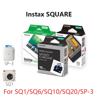 Fujifilm Instax Square Black Frame Film 10 Sheets. Instant Film. for SQ1,  SQ20, SQ10, SQ6, Share SP-3 Printer, Lomoinstant Square. 