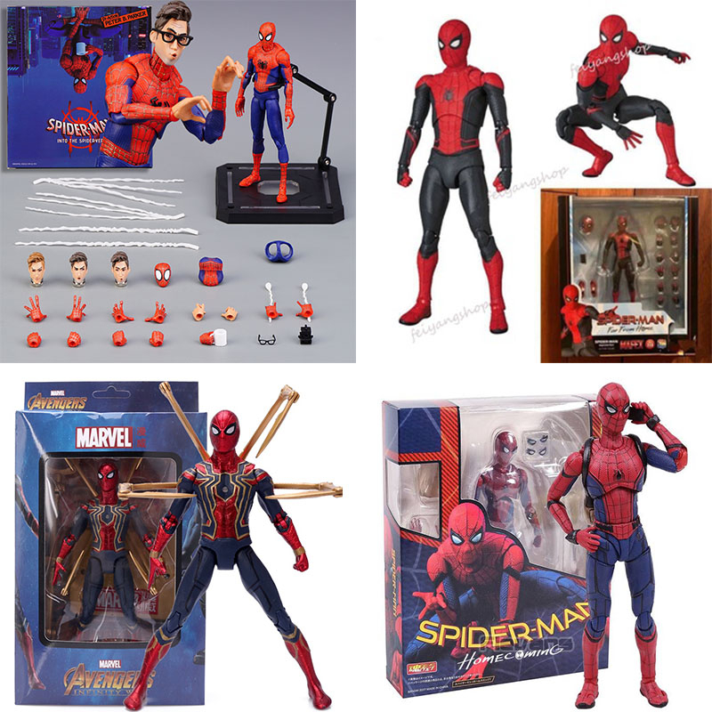 Spiderman Far From Home Mafex 113 Spider Man Comic Ver Joints Movable ...