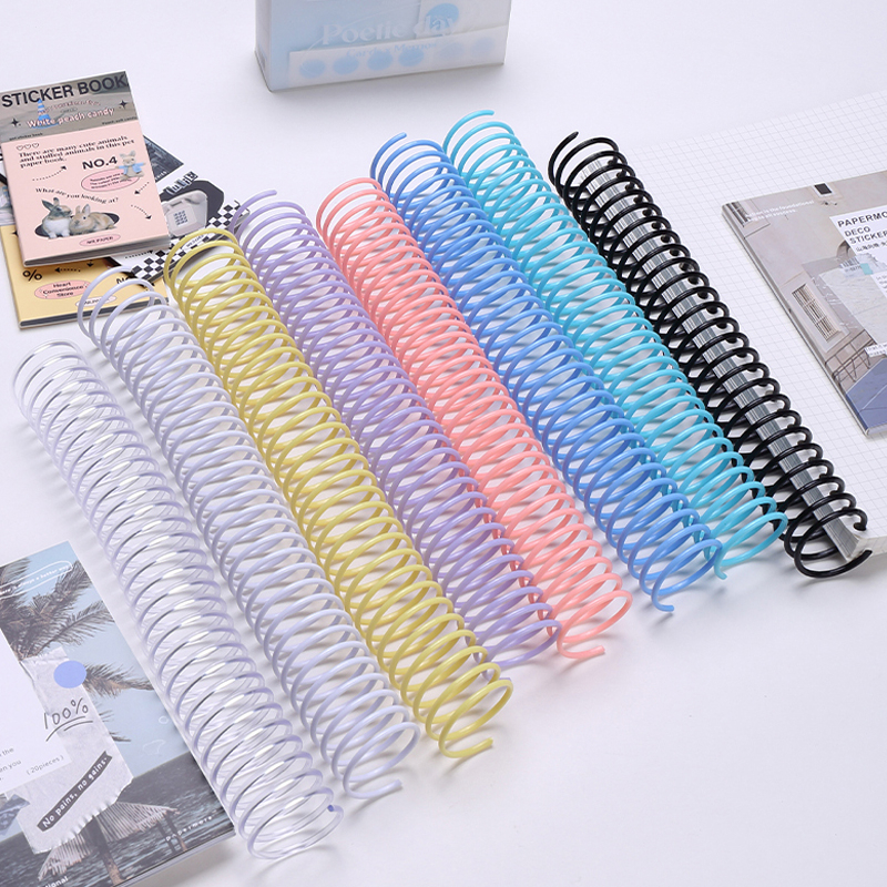 Spiral Binding TRKETK 15 Pcs Spine Comb 30 Hole Click Binding Ring Spiral Book Binder Coils Plastic Journal Binder Rings For Teacher Student Document Notebook File Making 10 Colors Binding Combs