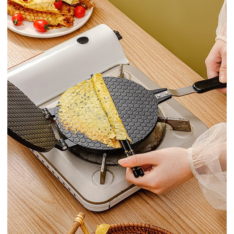 Waffle Cone Maker Nonstick Crepe Pan Multifunctional Doublesided Ice