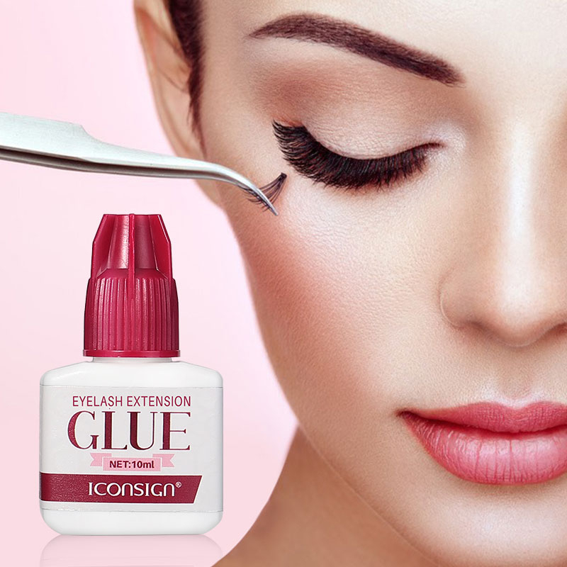 ICONSIGN Eyelash Glue 5ml Eyelash Extension Glue Black Glue 12s Dry