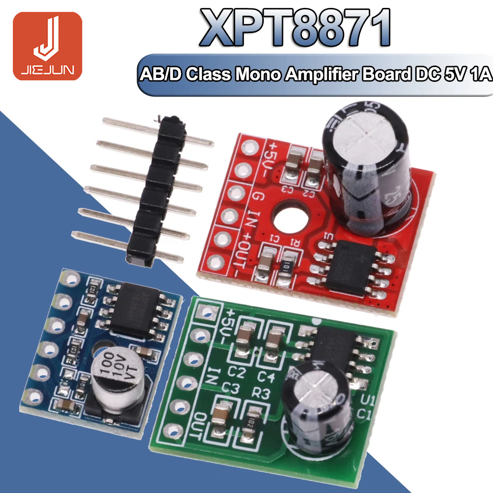 LTK5128 XPT8871 Mono AB Class D Amplifier Board DC 5V 1A 5W Audio Placa ...