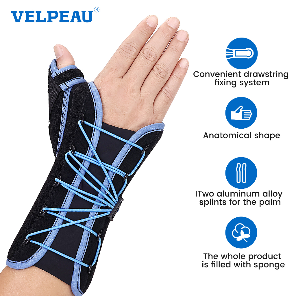 VELPEAU Wrist Splint Wrist Brace With Thumb For Arthritis Pain And ...