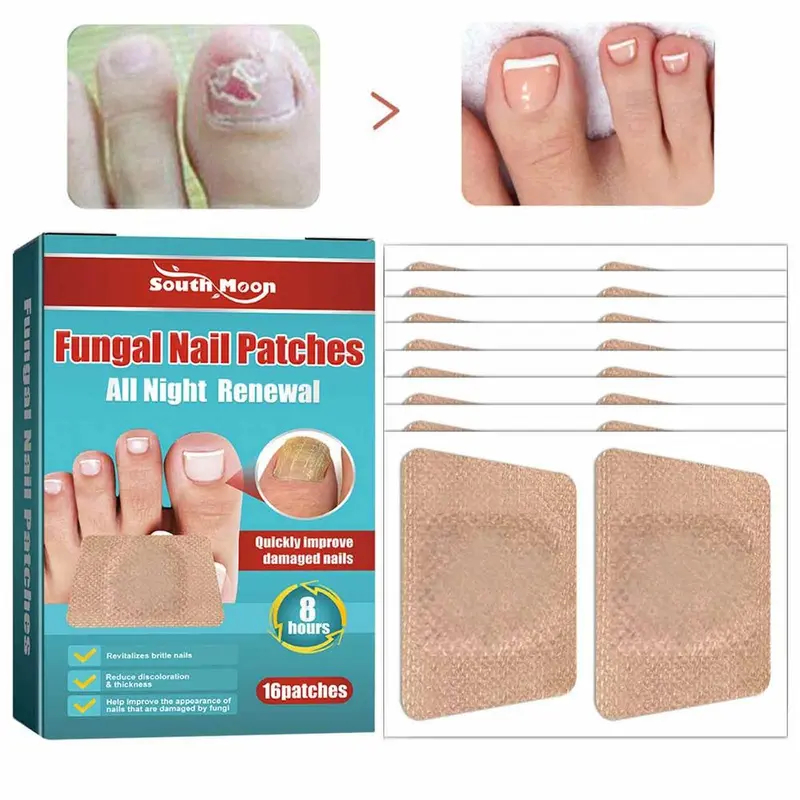 16Pcs/Box Fungal Nail Patches Ingrown Toenail Corrector Anti Fungal ...