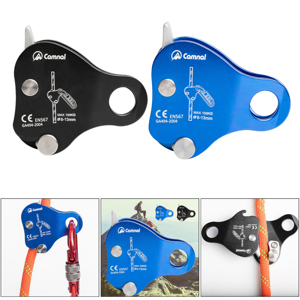 [PERFECLAN] Rope Grab Rock Climbing Arborist Fall Arrester Pulley ...