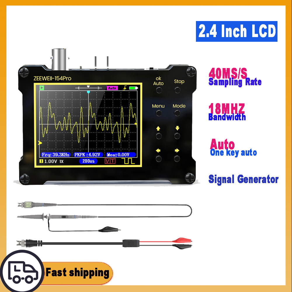 2.4 LCD DSO 154pro Mini Handheld Digital Oscilloscope, Support ...