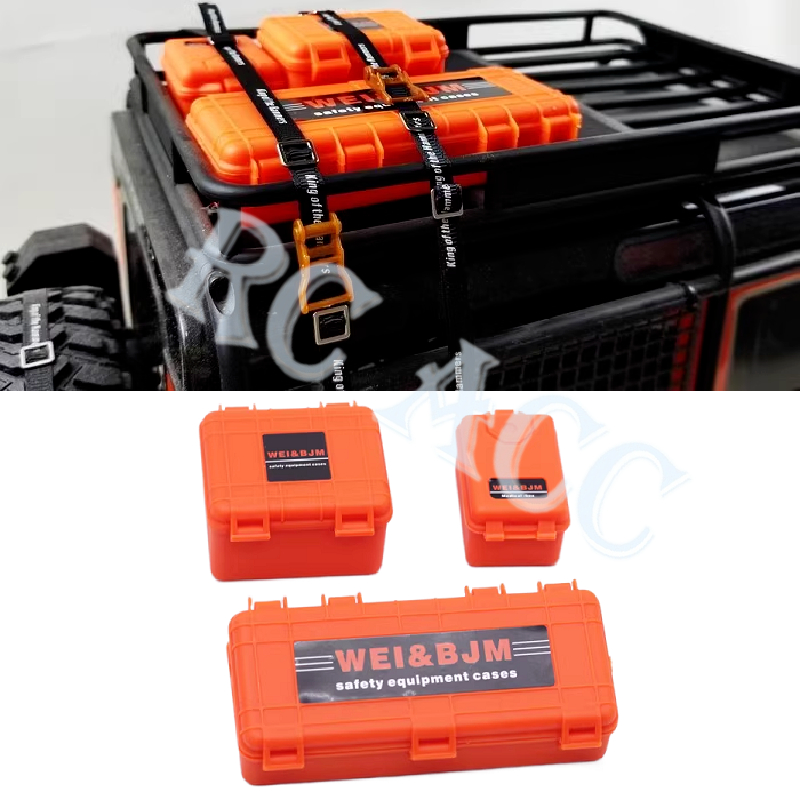 RC 3Pcs Plastic Mini Luggage Trunk Storage Box Simulation Decoration ...