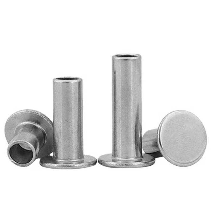 Large Flat Head Semi-Tubular Rivet Aluminum Gb873 Semicircle Head Riveting Nail M2m25m3m4m5m6 Curling Aluminum Rivet I2574666243