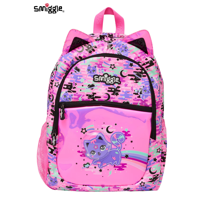 Smiggle Away Classic Backpack cat Cute Student school bag for Primary