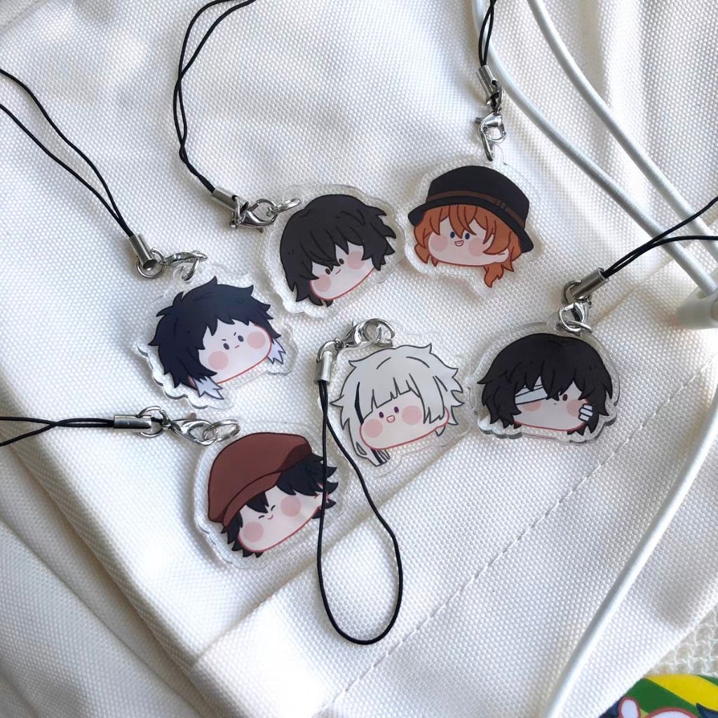 Bungo Stray Dogs Bungo Stray Dogs Keychain Dazai Osamu Mobile Phone ...