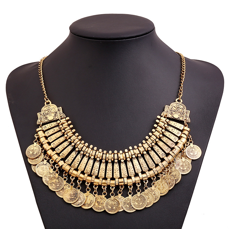 Vintage delicate gold necklace sales