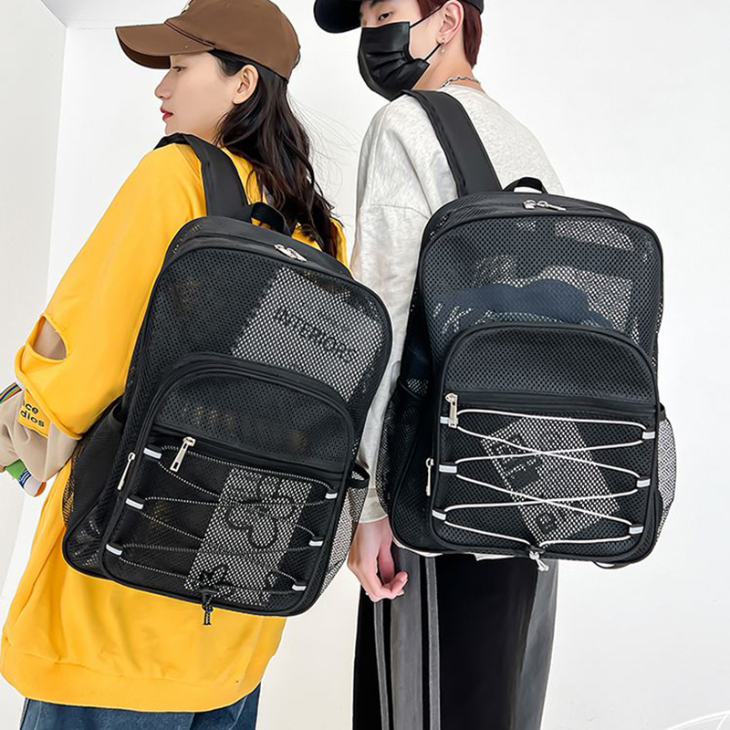 grid backpack for men largecapacity students business school bag