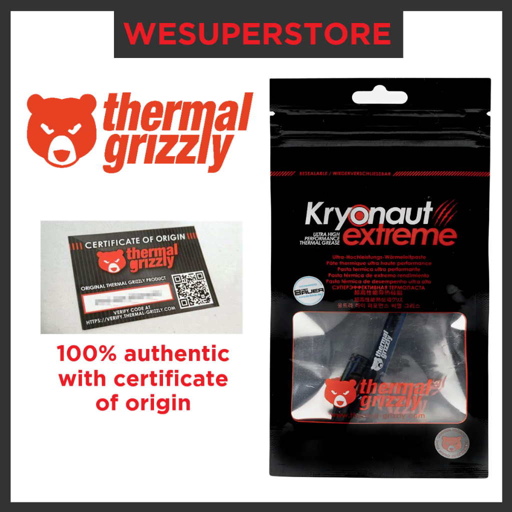 Thermal Grizzly Kryonaut Extreme The High Performance Thermal Paste For Cooling All Processors