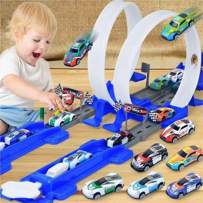 Toy Car Race Track 360 Degree Line of Spinning Wheels Hotwheels Alike ...