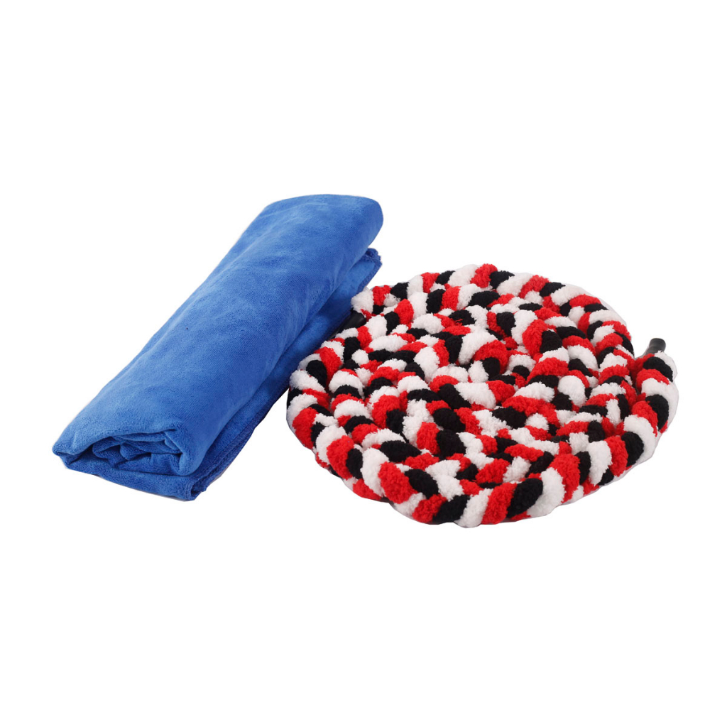 thumbnail image 2 of Gray Microfiber Window Tint Application Tool – Soak Rope Absorbent Towel & Dash Cover 2 of 6