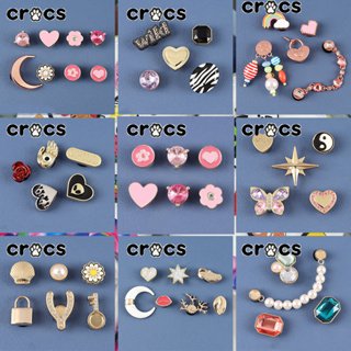 Wholesale Fashion Women Men Shoe Charms Diy Bling Crystal Rhinestone Pearl  Clog Jewelry Set Decoration Croc Charms For Croc From m.