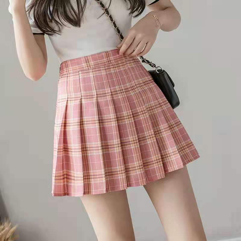Pleated skirt short skirt summer 2020 new women's dress black A-line skirt  autumn and winter skirt