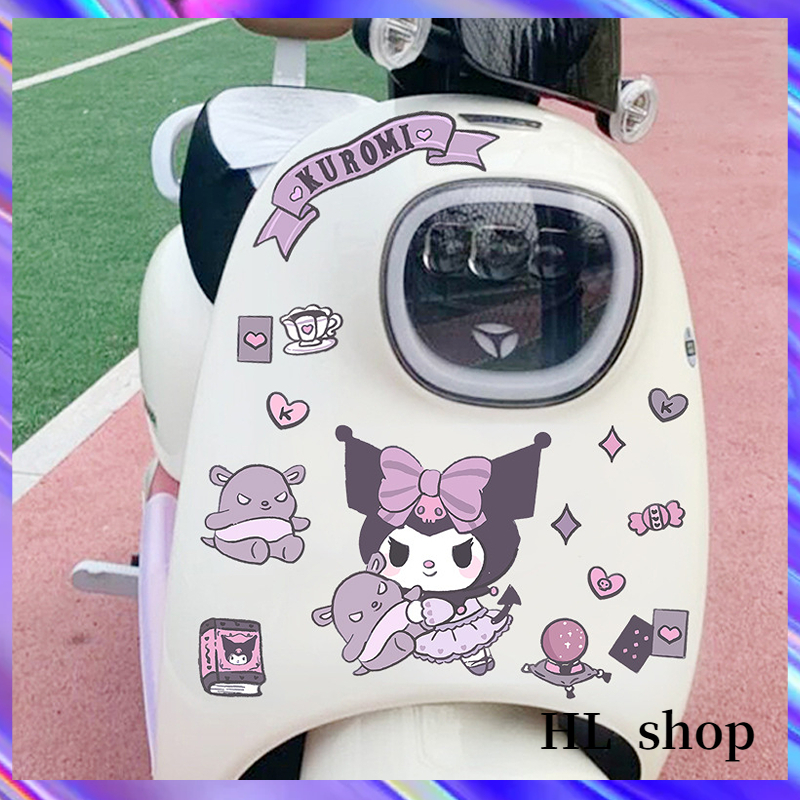 HL Kuromi Cute Sticker Decoration Car Cartoon Sticker Kuromi Motorcycle ...