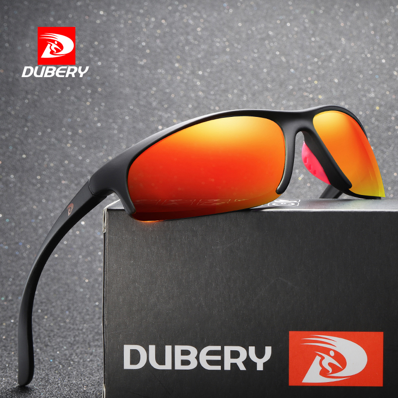 DUBERY Brand Design Square Semi Rimless Polarized Sun Glasses For Men ...