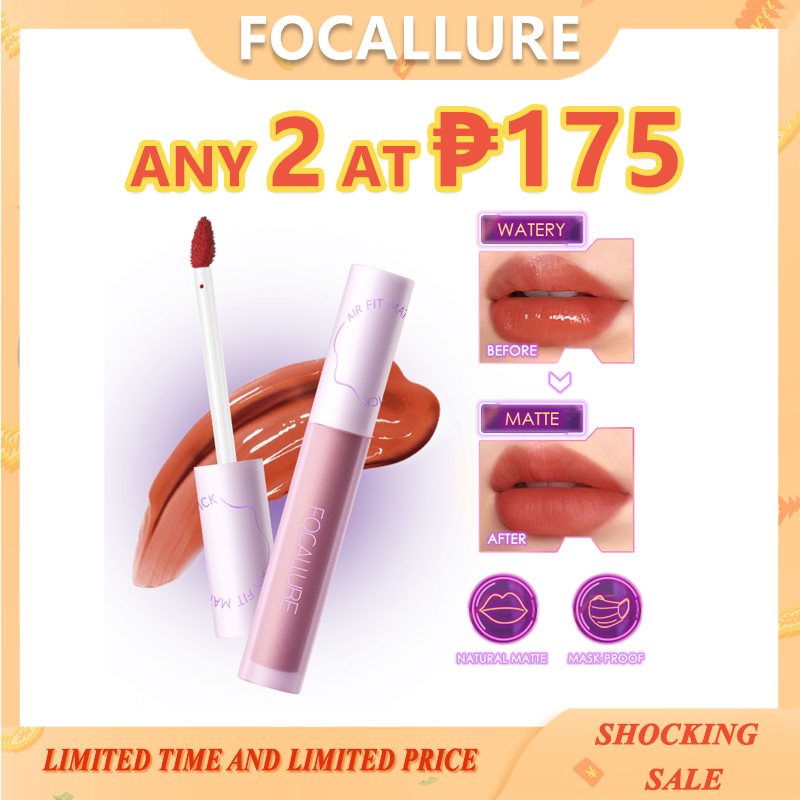 FOCALLURE SwitchMode Airy Matte Lipstick Lip Tint LongLasting Transfer