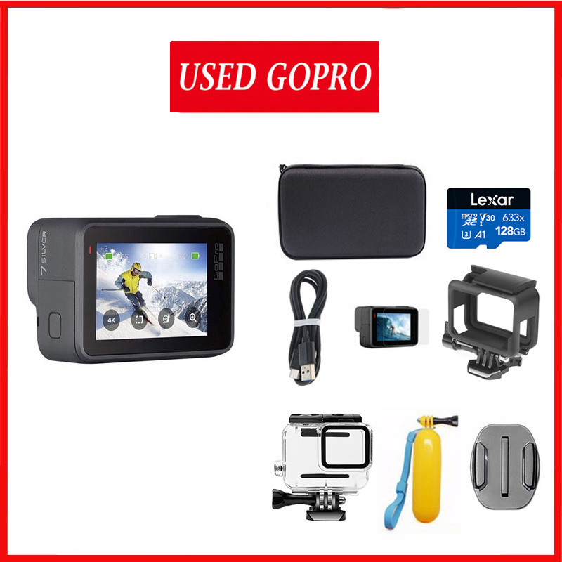 Orig Action camera For Gopro HERO 7 silver go pro 4K for cycling