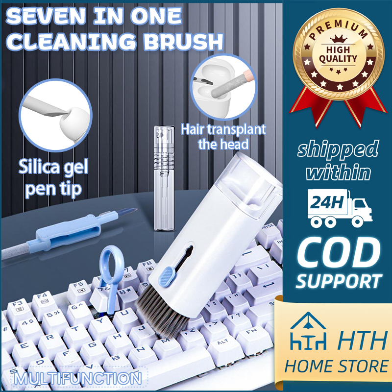 7in1 Computer Keyboard Cleaner Brush Kit Earphone Cleaning Pen For