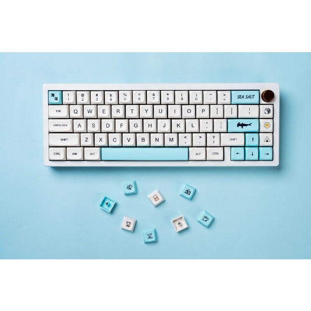 [Keycaps] Finalkey Sea Salt keycaps XDA profile keycaps PBT Dye Sub