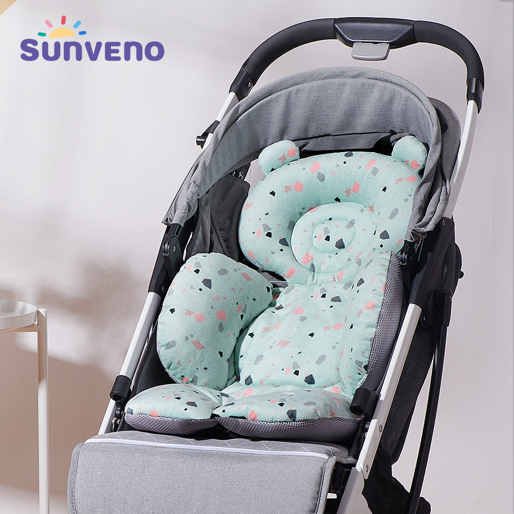 Sunveno Baby Stroller Accessories Baby Stroller Cushion Pad Breathable  Stroller Car High Chair Seat Cushion Liner Mat Cover