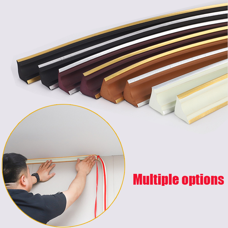 NBR Selfadhesive Corner Angle Line Wall Sticker Decor Strip Ceiling