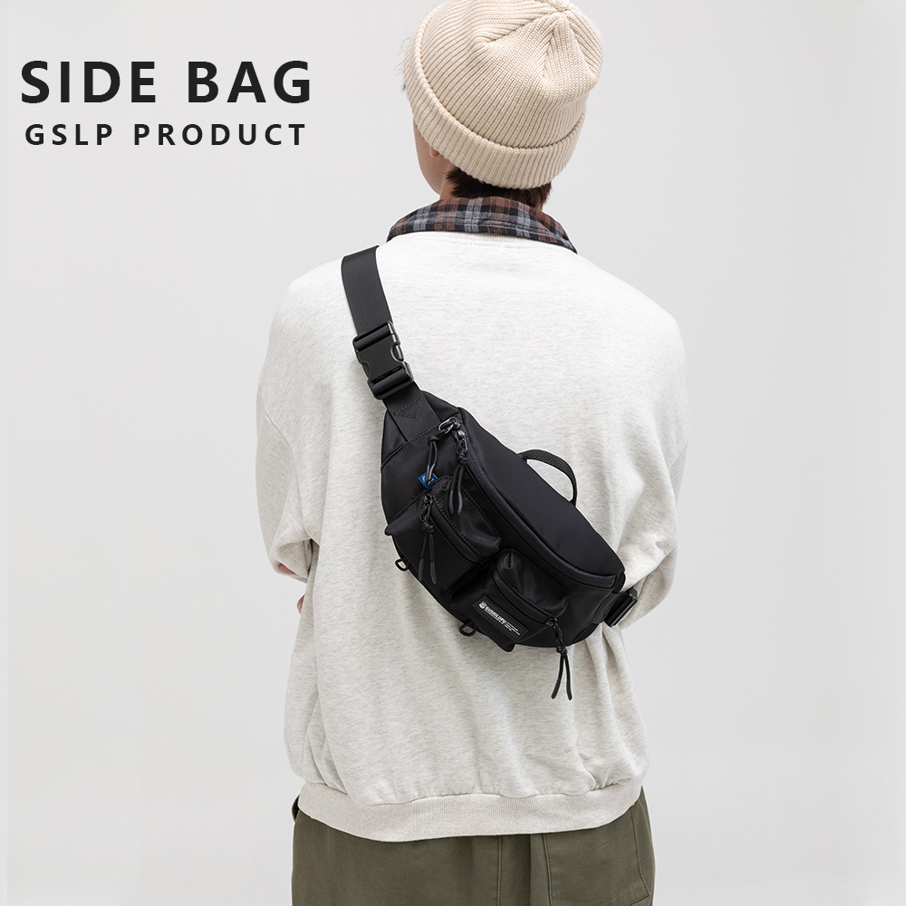 Japanese Messenger Bag Men Street Wear Motorcycle Chest Bag Boys Small