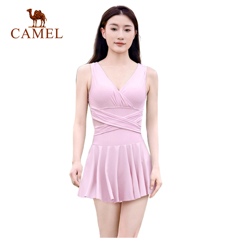 Siamese Conservative Flying Edge Covering Belly Thin Sexy Skirt Swimsuit Women Wrap Skirt Set main image 0