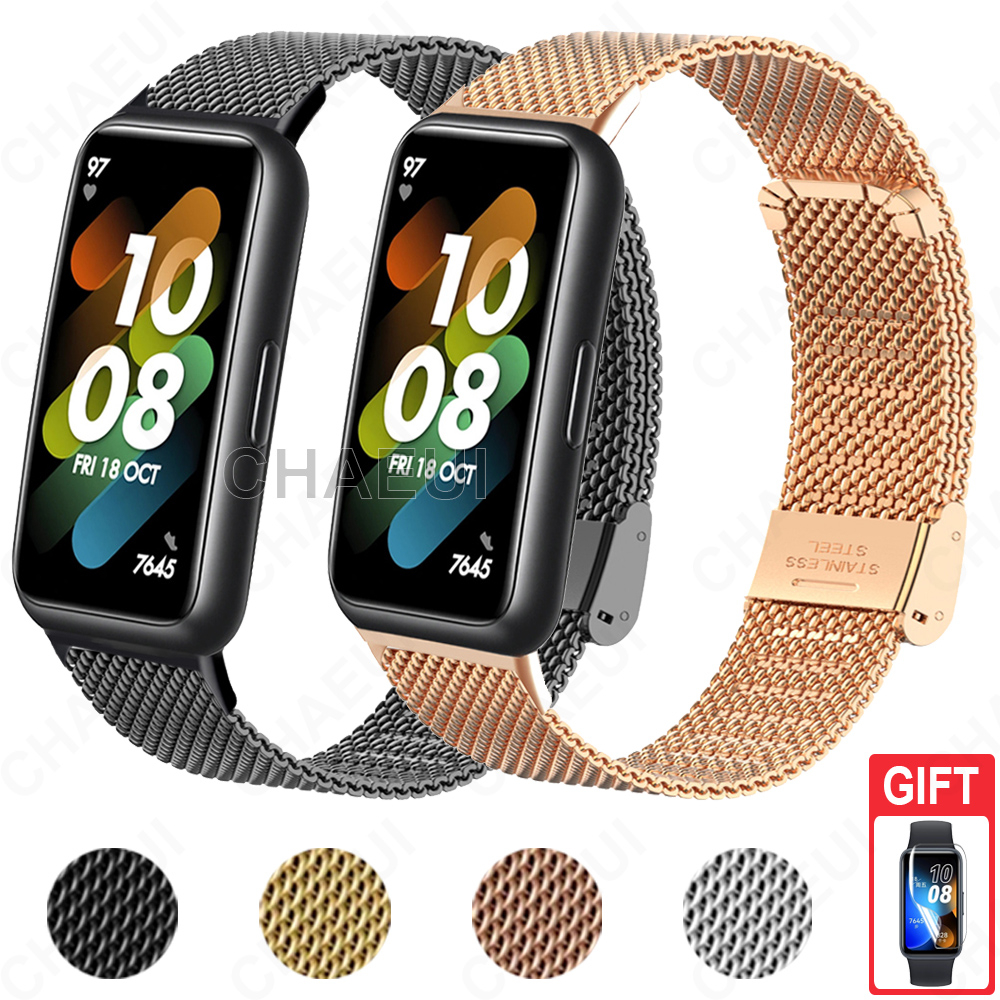 Metal Wristband for Huawei Band 8 Smartband Stainless Steel